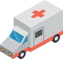 illustration vectorielle d'ambulance sur un fond. symboles de qualité premium. icônes vectorielles pour le concept et la conception graphique. vecteur