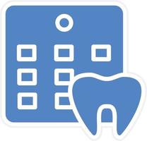 dentiste rendez-vous vecteur icône conception