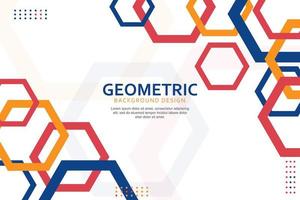 abstrait géométrique Contexte conception avec hexagonal formes vecteur