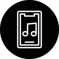 mobile la musique app vecteur icône conception