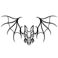 chauve souris ombre art vecteur