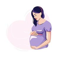 illustration de femme enceinte vecteur