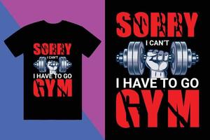 Gym T-shirt conception, Douane T-shirt conception, T-shirt conception vecteur