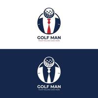 le golf homme unique logo, adapté pour votre affaires car cette logo est unique vecteur