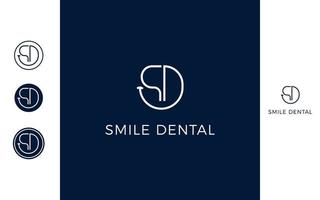 sourire dentaire Facile logo vecteur
