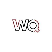 abstrait lettre qq logo conception avec ligne lien pour La technologie et numérique affaires entreprise. vecteur