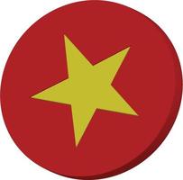 symbole du drapeau vietnamien vecteur