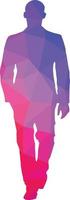 violet silhouette de une homme vecteur