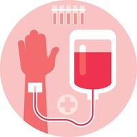 du sang transfusion, vecteur graphique concept