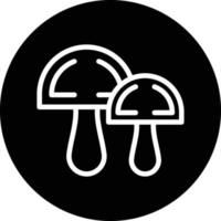 conception d'icône de vecteur de champignon