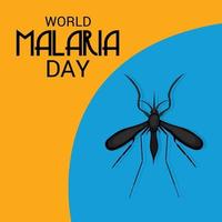 illustration vectorielle d'un arrière-plan pour la journée mondiale du paludisme. vecteur