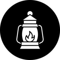 conception d'icône de vecteur de lampe à huile