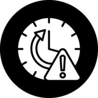 conception d'icône de vecteur d'alerte de temps