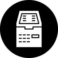 conception d'icône de vecteur de distributeur automatique de billets