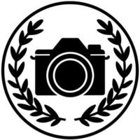 moderne photographique caméra objet logo vecteur