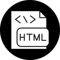 conception d'icône de vecteur de fichier html