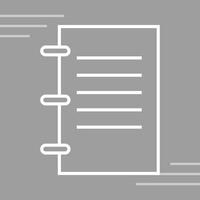 icône de vecteur de cahier