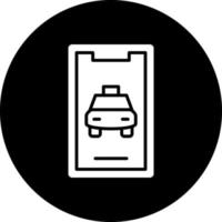mobile Taxi vecteur icône conception