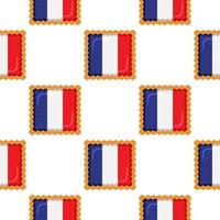 modèle biscuit avec drapeau pays France dans savoureux biscuit vecteur