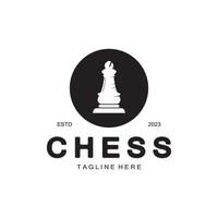 échecs stratégie Jeu logo avec cheval, roi, pion, ministre et tour. logo pour échecs tournoi, échecs équipe, échecs championnat, échecs Jeu application. vecteur