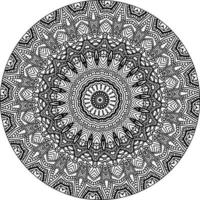 facile mandala, Facile mandalas fleurs coloration page sur blanc Contexte. vecteur