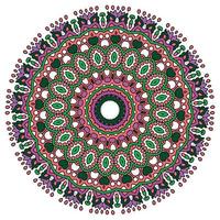 mandala Contexte avec génial couleurs. inhabituel fleur forme. Oriental. anti stress thérapie motifs. tisser conception éléments vecteur