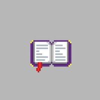 ouvert livre dans pixel art style vecteur