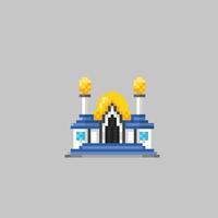 mosquée bâtiment dans pixel art style vecteur