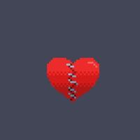 réparé l'amour dans pixel art style vecteur