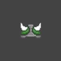 viking casque dans pixel art style vecteur