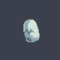 fissuré Oeuf dans pixel art style vecteur