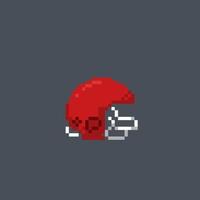 Football casque dans pixel art style vecteur