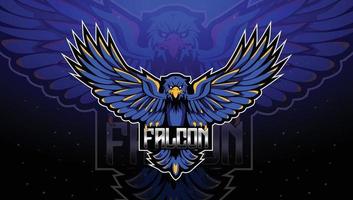 création de logo de mascotte aigle esport vecteur