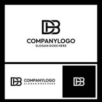 lettre db logo abstrait vecteur gratuit