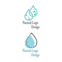 conception d & # 39; illustration vectorielle de goutte d & # 39; eau logo modèle vecteur