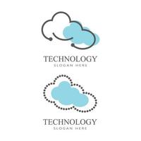 conception de nuage modèle vecteur icône illustration