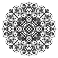 mandala modèle abstrait floral ornement vecteur