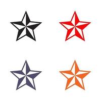 modèle de conception de logo icône étoile vecteur