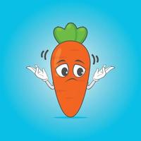 vecteur de caractère de carotte