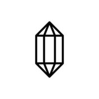 diamant ésotérique vecteur icône illustration