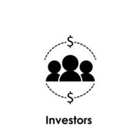 utilisateur, investisseurs vecteur icône illustration