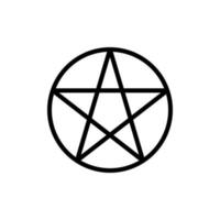 symbole étoile pentacle vecteur icône illustration