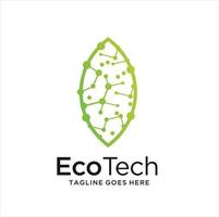 éco technologie logo modèle conception vecteur, emblème, conception concept, Créatif symbole, icône vecteur