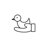 oiseau enregistrer l'amour vecteur icône illustration