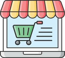 e-commerce achats en ligne vecteur