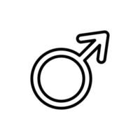 symbole Mars vecteur icône illustration