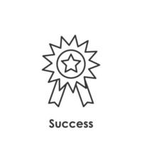 médaille, étoile vecteur icône illustration