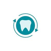dentisterie, changement, dentiste, médecin, hôpital les dents dent Couleur vecteur icône illustration