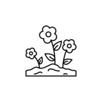 fleurs, Floraison vecteur icône illustration
