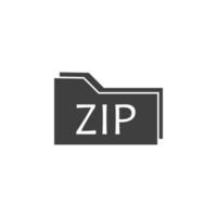 Zip *: français dossier vecteur icône illustration